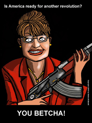 Cartoon: Palinocracy (medium) by perugino tagged sarah,palin,tea,party,us,politics