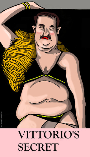 Cartoon: Puren Sexappeal (medium) by perugino tagged sexappeal,sex,mann,männer,geheimnis,dessous,accessoires,beauty,mode