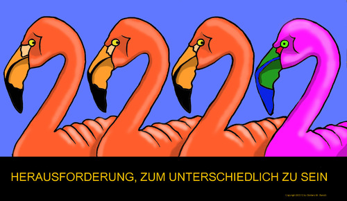 seien Sie unterschiedlich seien Sie unterschiedlich