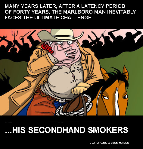Cartoon: The Marlboro Man (medium) by perugino tagged smoking