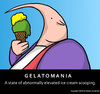 Cartoon: Gelatomania (small) by perugino tagged gelato,ice,cream,dessert