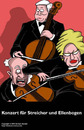 Cartoon: Konzert (small) by perugino tagged konzert muzik violine