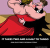 Cartoon: Tango (small) by perugino tagged gym fitness dance tango