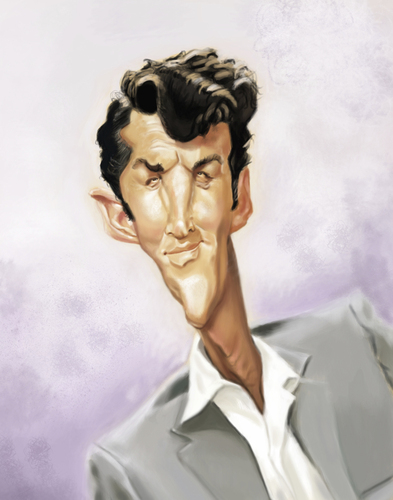 Cartoon: Dean Martin (medium) by doodleart tagged dean,martin