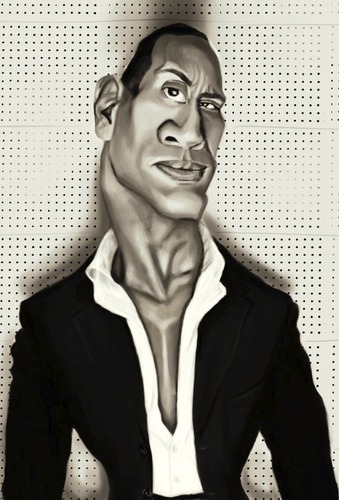Cartoon: Dwayne Johnson (medium) by doodleart tagged dwayne,johnson,actor,celebrity