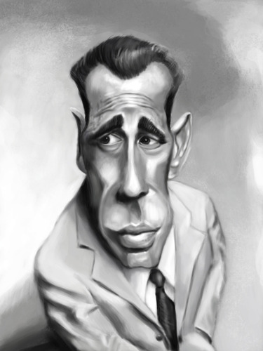 Cartoon: Humphrey Bogart (medium) by doodleart tagged humphrey,bogart