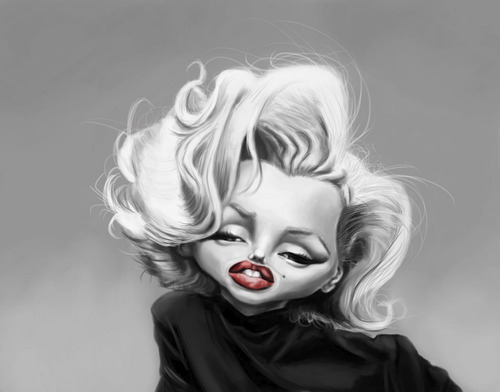 Cartoon: Marilyn Monroe (medium) by doodleart tagged marilyn,monroe