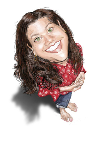 Cartoon: Mechelle (medium) by doodleart tagged mechelle,caricature