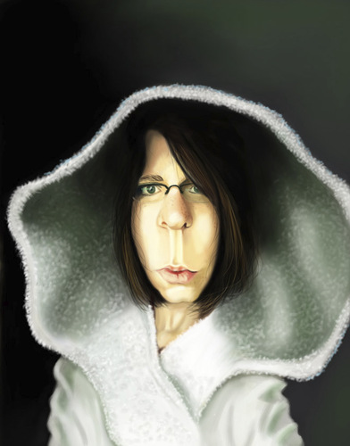 Cartoon: Ms Hoody (medium) by doodleart tagged hoody