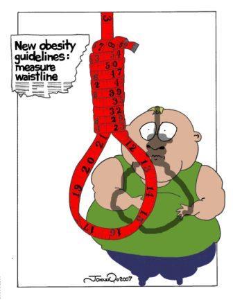 Cartoon: Obesity Guidelines (medium) by JohnnyCartoons tagged cartoon