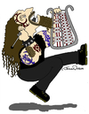 Cartoon: Glock n Roll (small) by JohnnyCartoons tagged rock,roll,glockenspiel,heavy,metal