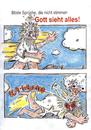 Cartoon: Gott sieht alles? (small) by Ottos tagged god