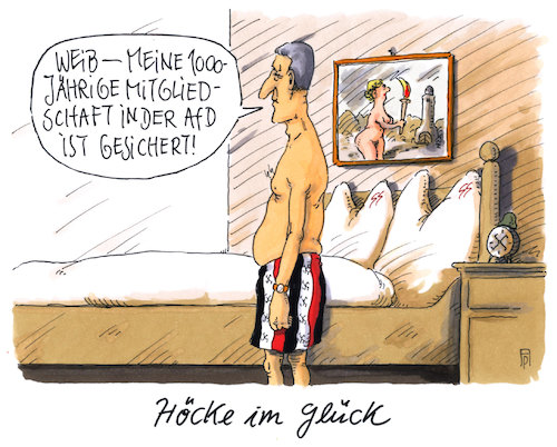 Cartoon: 1000jährig (medium) by Andreas Prüstel tagged afd,björn,höcke,thüringen,kein,parteiausschluss,cartoon,karikatur,andreas,pruestel,afd,björn,höcke,thüringen,kein,parteiausschluss,cartoon,karikatur,andreas,pruestel