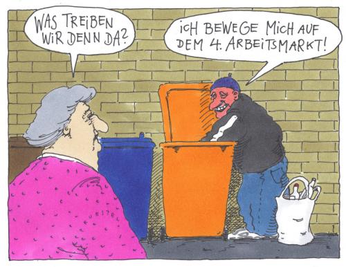 Cartoon: 4. Arbeitsmarkt (medium) by Andreas Prüstel tagged arbeitsmark,hartz,armut,arbeitsmarkt,hartz,1eurojob,agenda 2010,agentur für arbeit,alg ii,arbeitgeber,arbeitnehmer,arbeitsagentur,arbeitslos,arbeitslosengeld,arbeitslosenhilfe,arm,armut,betteln,chance,chancengleichheit,einkommen,existenzminimum,gerechtigkeit,gleichberechtigung,hartz 4,hartz iv,jobcenter,klassengegensätze,klassengesellschaft,kluft,konjunktur,lebensqualität,mindestlohn,minijobs,mittelschicht,obdachlos,oberschicht,proletariat,reformen,reich,rentenreform,rezession,schere,soziale diskriminierung,soziale gegensätze,soziale kälte,soziale marktwirtschaft,sozialhilfe,sozialreform,sozialstandards,sozialsystem,umverteilung,unterschicht,wirtschaftswachstum,agenda,2010,agentur,für,arbeit,alg,ii,iv,soziale,diskriminierung,gegensätze,kälte,marktwirtschaft