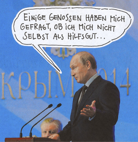 Cartoon: ... (medium) by Andreas Prüstel tagged putin