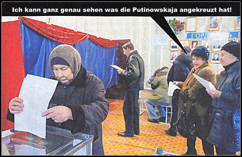 Cartoon: ... (medium) by Andreas Prüstel tagged ostukraine,wahl,cartoon,collage,andreas,pruestel