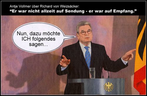 Cartoon: ... (medium) by Andreas Prüstel tagged richard,von,weizsäcker,antje,vollmer,joachim,gauck,bundespräsidenten,cartoon,collage,andreas,pruestel