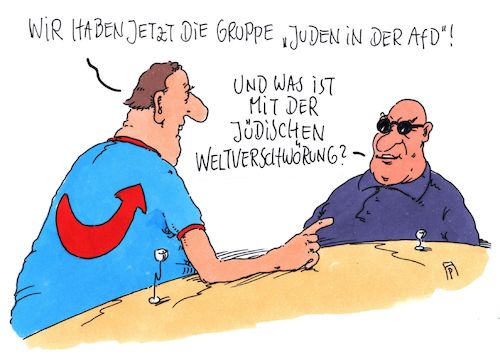 Cartoon: afd-gruppe (medium) by Andreas Prüstel tagged afd,gruppe,juden,in,der,antisemitismus,rassismus,jüdische,weltverschwörung,zynismus,cartoon,karikatur,andreas,pruestel,afd,gruppe,juden,in,der,antisemitismus,rassismus,jüdische,weltverschwörung,zynismus,cartoon,karikatur,andreas,pruestel