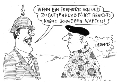 Cartoon: alles gutt (medium) by Andreas Prüstel tagged afghanistan,bundeswehr,guttenberg,waffen,afghanistan,bundeswehr,guttenberg,waffen