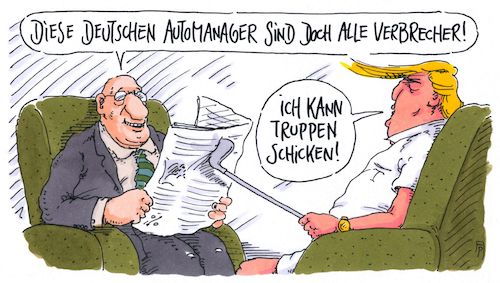 Cartoon: alles verbrecher (medium) by Andreas Prüstel tagged usa,trump,aussenpolitik,militärschläge,drohungen,nordkorea,venezuela,deutsche,auromanager,abgasskandal,cartoon,karikatur,andreas,pruestel,usa,trump,aussenpolitik,militärschläge,drohungen,nordkorea,venezuela,deutsche,auromanager,abgasskandal,cartoon,karikatur,andreas,pruestel