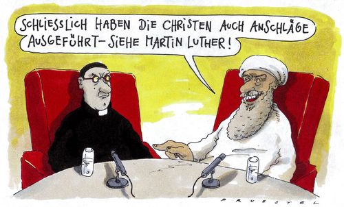 Cartoon: anschläge (medium) by Andreas Prüstel tagged christentum,islam,reformation,martin,luther,anschlag,thesen,wittenberg,anschläge,islamisten,cartoon,karikatur,andreas,pruestel,christentum,islam,reformation,martin,luther,anschlag,thesen,wittenberg,anschläge,islamisten,cartoon,karikatur,andreas,pruestel