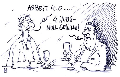 Cartoon: arbeit 4.0 (medium) by Andreas Prüstel tagged arbeitswelt,zukunft,arbeit,vier,punkt,null,arbeitsministerin,nahles,spd,billigjobs,minijobs,cartoon,karikatur,andreas,pruestel,arbeitswelt,zukunft,arbeit,vier,punkt,null,arbeitsministerin,nahles,spd,billigjobs,minijobs,cartoon,karikatur,andreas,pruestel