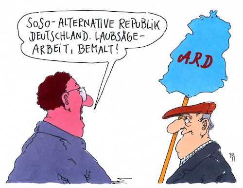 Cartoon: ard (medium) by Andreas Prüstel tagged ostdeutschland,afd,umfragewerte,wahlergebnisse,cartoon,karikatur,andreas,pruestel,ostdeutschland,afd,umfragewerte,wahlergebnisse,cartoon,karikatur,andreas,pruestel