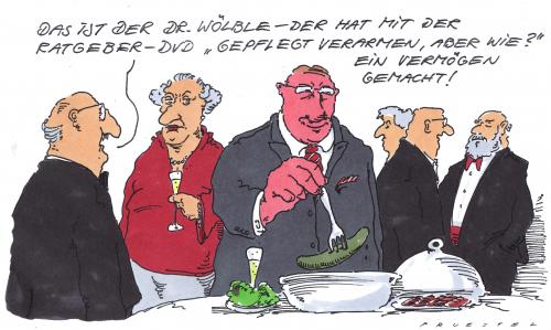 Cartoon: armut als chance (medium) by Andreas Prüstel tagged ratgeber,gesellschaft