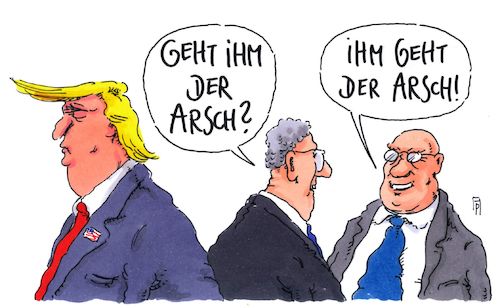 Cartoon: arschgang (medium) by Andreas Prüstel tagged usa,trump,russlandaffäre,fbi,comey,flynn,anhörung,amtsenthebung,cartoon,karikatur,andreas,pruestel,usa,trump,russlandaffäre,fbi,comey,flynn,anhörung,amtsenthebung,cartoon,karikatur,andreas,pruestel