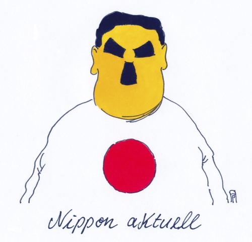 Cartoon: atom nippon (medium) by Andreas Prüstel tagged pruestel,andreas,karikatur,cartoon,energiepolitik,fukushima,atomkraftwerke,atomkraft,nippon,japan,japan,nippon,atomkraft,atomkraftwerke,energiepolitik,cartoon,karikatur,andreas,pruestel