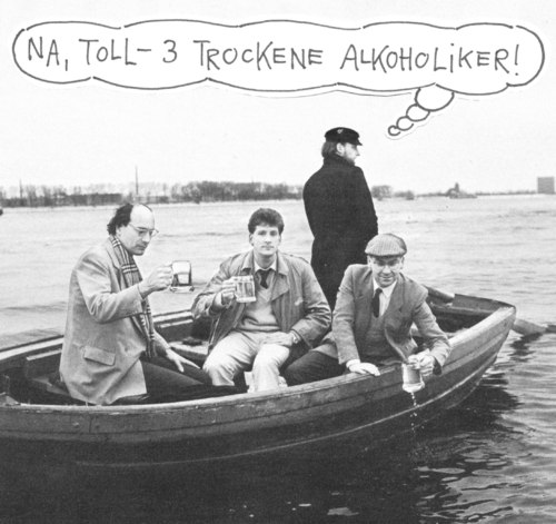 Cartoon: alstersaufen (medium) by Andreas Prüstel tagged hamburg,alster,trockenealkoholiker