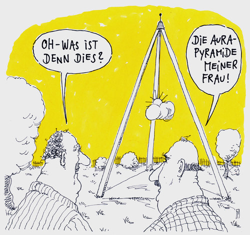 Cartoon: aura (medium) by Andreas Prüstel tagged aura,aurapyramide,ehepaar,okkultismus,cartoon,karikatur,andreas,pruestel,aura,aurapyramide,ehepaar,okkultismus,cartoon,karikatur,andreas,pruestel