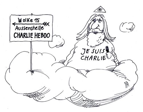 Cartoon: aussenstelle charlie hebdo (medium) by Andreas Prüstel tagged charlie,hebdo,satirezeitschrift,attentat,massaker,paris,frankreich,terror,islam,islamisten,gott,solidarität,pressefreiheit,cartoon,karikatur,andreas,pruestel,charlie,hebdo,satirezeitschrift,attentat,massaker,paris,frankreich,terror,islam,islamisten,gott,solidarität,pressefreiheit,cartoon,karikatur,andreas,pruestel