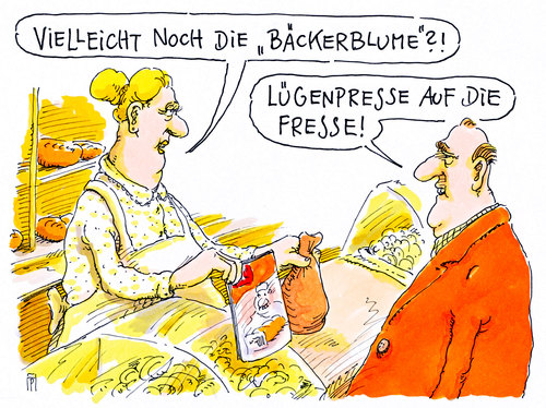 Cartoon: bäckerblume (medium) by Andreas Prüstel tagged lügenpresse,presse,bäckerblume,pegida,afd,besorgte,bürger,backwaren,bäckerei,cartoon,karikatur,andreas,pruestel,lügenpresse,presse,bäckerblume,pegida,afd,besorgte,bürger,backwaren,bäckerei,cartoon,karikatur,andreas,pruestel