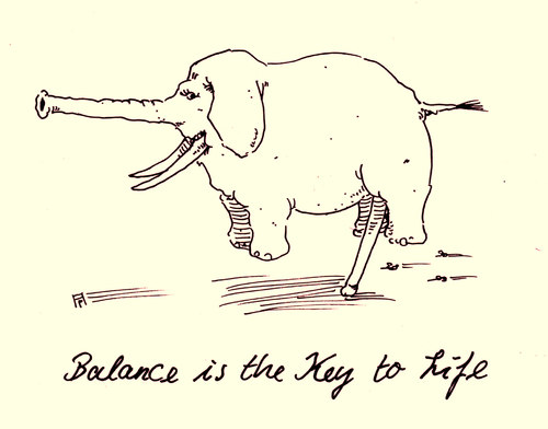 Cartoon: balance (medium) by Andreas Prüstel tagged balance,lebenseinstellung,philosophie,elefant,gemächt,erektion,cartoon,karikatur,andreas,pruestel,balance,lebenseinstellung,philosophie,elefant,gemächt,penis,erektion,cartoon,karikatur,andreas,pruestel