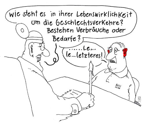 Cartoon: bedarfe (medium) by Andreas Prüstel tagged neudeutsch,arzt,patient,geschlechtsverkehr,cartoon,karikatur,andreas,pruestel,neudeutsch,arzt,patient,sex,geschlechtsverkehr,cartoon,karikatur,andreas,pruestel