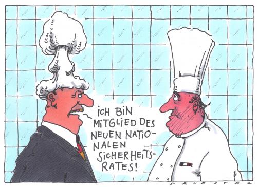 Cartoon: berufskleidung (medium) by Andreas Prüstel tagged koch,küche,mützen,koch,küche,gastronomie,mütze,haube,rat,vorstand,sicherheit,boss,chef,sicherheitsrat,schutz,kontrolle,kontrollieren,beruf,job,arbeit,mitglied,vorgesetzter,kleidung,outfit,klamotten,hut,arbeitskleidung,atomkraft,atombombe,atomwolke