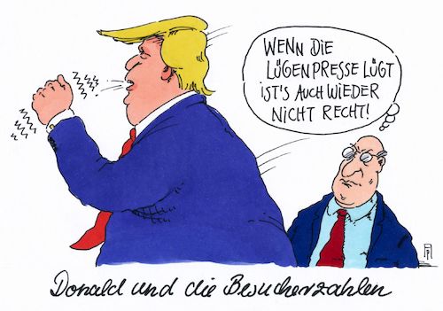 Cartoon: besucherzahlen (medium) by Andreas Prüstel tagged usa,trump,amtseinführung,besucherzahlen,medien,lügenpresse,cartoon,karikatur,andreas,pruestel,usa,trump,amtseinführung,besucherzahlen,medien,lügenpresse,cartoon,karikatur,andreas,pruestel