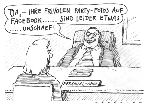 Cartoon: bewerbung (medium) by Andreas Prüstel tagged bewerbungsgespräch,einstellung,personalchef,facebook,arbeitnehmerinformation,bewerbungsgespräch,einstellung,personalchef,facebook,arbeitnehmer,chef,boss,beruf,arbeit,job,vorstellungsgespräch,bewerbung,internet,profil,netzwerk,web,image,spionage,datenschutz,privat,chancen,identität,privatleben