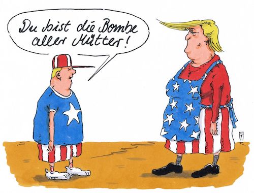 Cartoon: big bomb (medium) by Andreas Prüstel tagged usa,afghanistan,is,bombenabwurf,größte,unkonventionelle,bombe,mutter,aller,bomben,cartoon,karikatur,andreas,pruestel,usa,afghanistan,is,bombenabwurf,größte,unkonventionelle,bombe,mutter,aller,bomben,cartoon,karikatur,andreas,pruestel