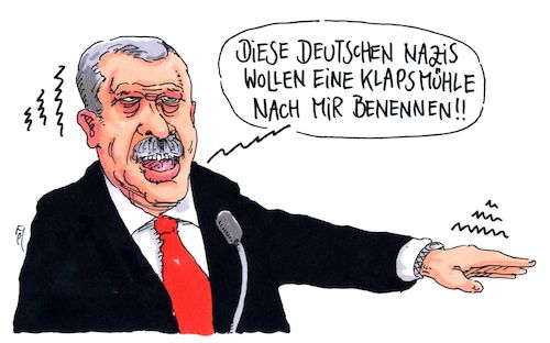 Cartoon: böse deutsche (medium) by Andreas Prüstel tagged türkische,regierung,erdogan,verbale,ausfälle,nazivergleiche,verhaftungen,klapsmühel,cartoon,karikatur,andreas,pruestel,türkische,regierung,erdogan,verbale,ausfälle,nazivergleiche,verhaftungen,klapsmühel,cartoon,karikatur,andreas,pruestel