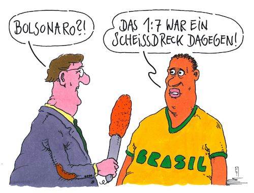 Cartoon: bolsonaro (medium) by Andreas Prüstel tagged brasilien,präsidentschaftswahlen,bolsonaro,fussballweltmeisterschaft,niederlage,cartoon,karikatur,andreas,pruestel,brasilien,präsidentschaftswahlen,bolsonaro,fussballweltmeisterschaft,niederlage,cartoon,karikatur,andreas,pruestel