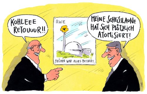 Cartoon: brennelementesteuer (medium) by Andreas Prüstel tagged atomkonzerne,energiewende,bundesregierung,brennelementesteuer,rückzahlung,steuerzahler,cartoon,karikatur,andreas,pruestel,atomkonzerne,energiewende,bundesregierung,brennelementesteuer,rückzahlung,steuerzahler,cartoon,karikatur,andreas,pruestel