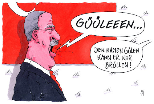 Cartoon: brüllen (medium) by Andreas Prüstel tagged türkei,erdogan,gülen,privatfeind,eventuelle,auslieferung,usa,cartoon,karikatur,andreas,pruestel,türkei,erdogan,gülen,privatfeind,eventuelle,auslieferung,usa,cartoon,karikatur,andreas,pruestel