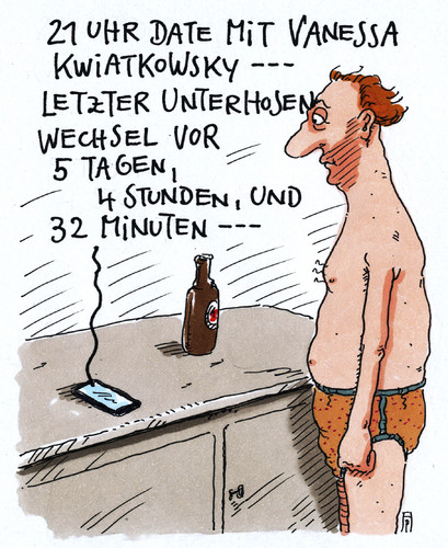 Cartoon: buxenwechsel (medium) by Andreas Prüstel tagged smartphone,iphone,date,unterhosen,unterhosenwechsel,ermahnung,dugitales,cartoon,karikatur,andreas,pruestel,smartphone,iphone,date,unterhosen,unterhosenwechsel,ermahnung,dugitales,cartoon,karikatur,andreas,pruestel