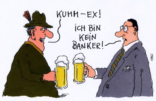 Cartoon: cum-ex (medium) by Andreas Prüstel tagged cumex,banken,banker,aktien,steuerhinterziehung,ex,saufen,bier,cartoon,karikatur,andreas,pruestel,cumex,banken,banker,aktien,steuerhinterziehung,ex,saufen,bier,cartoon,karikatur,andreas,pruestel