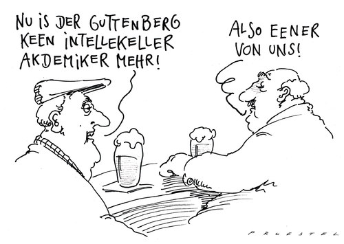 Cartoon: daher (medium) by Andreas Prüstel tagged guttenberg,doktortitel,doktorarbeit,plagiat,akademiker,intellektuelle,guttenberg,verteidigungsminister,plagiat,doktor,doktorarbeit,dissertation,doktortitel