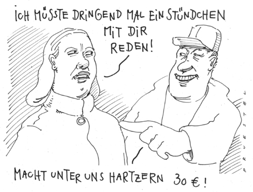 Cartoon: daher (medium) by Andreas Prüstel tagged kaufliche,termine,rüttgers,cdu,nrw,kaufliche,termine,rüttgers,cdu,nrw,hartz,arbeit,job