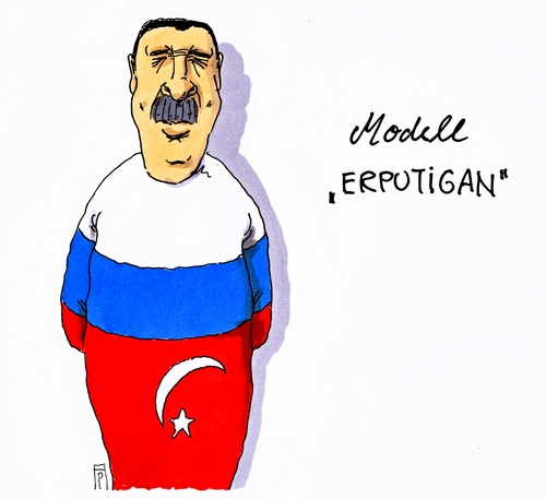 Cartoon: despotenmodell (medium) by Andreas Prüstel tagged erdogan,türkei,wahl,präsidialsystem,despotismus,despot,putin,russland,cartoon,karikatur,andreas,pruestel,erdogan,türkei,wahl,präsidialsystem,despotismus,despot,putin,russland,cartoon,karikatur,andreas,pruestel