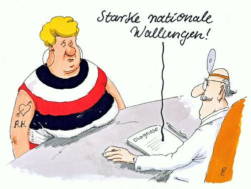 Cartoon: diagnose (medium) by Andreas Prüstel tagged arzt,patientin,wallungen,nationale,deutschnational,rechtsextrem,neonazis,cartoon,karikatur,andreas,pruestel,arzt,patientin,wallungen,nationale,deutschnational,rechtsextrem,neonazis,cartoon,karikatur,andreas,pruestel